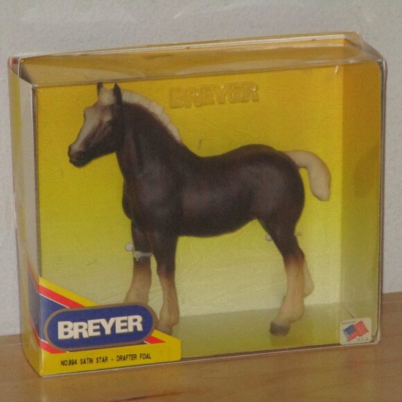 Breyer Horse Model #894 Clydesdale Foal Satin Star Drafter Foal New Damaged Box - Picture 1 of 2